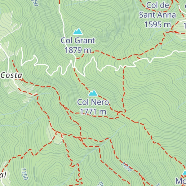 Map of Col Nero