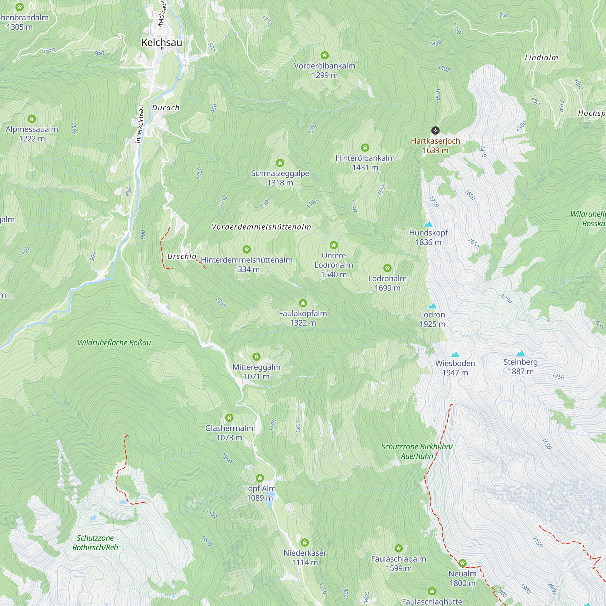 Faulakopfalm map