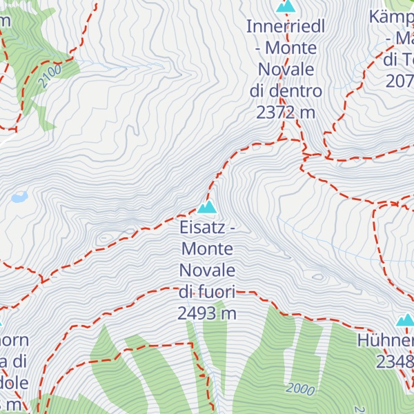 Map of Eisatz - Monte Novale di fuori