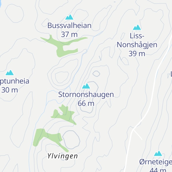 Map of Stornonshaugen