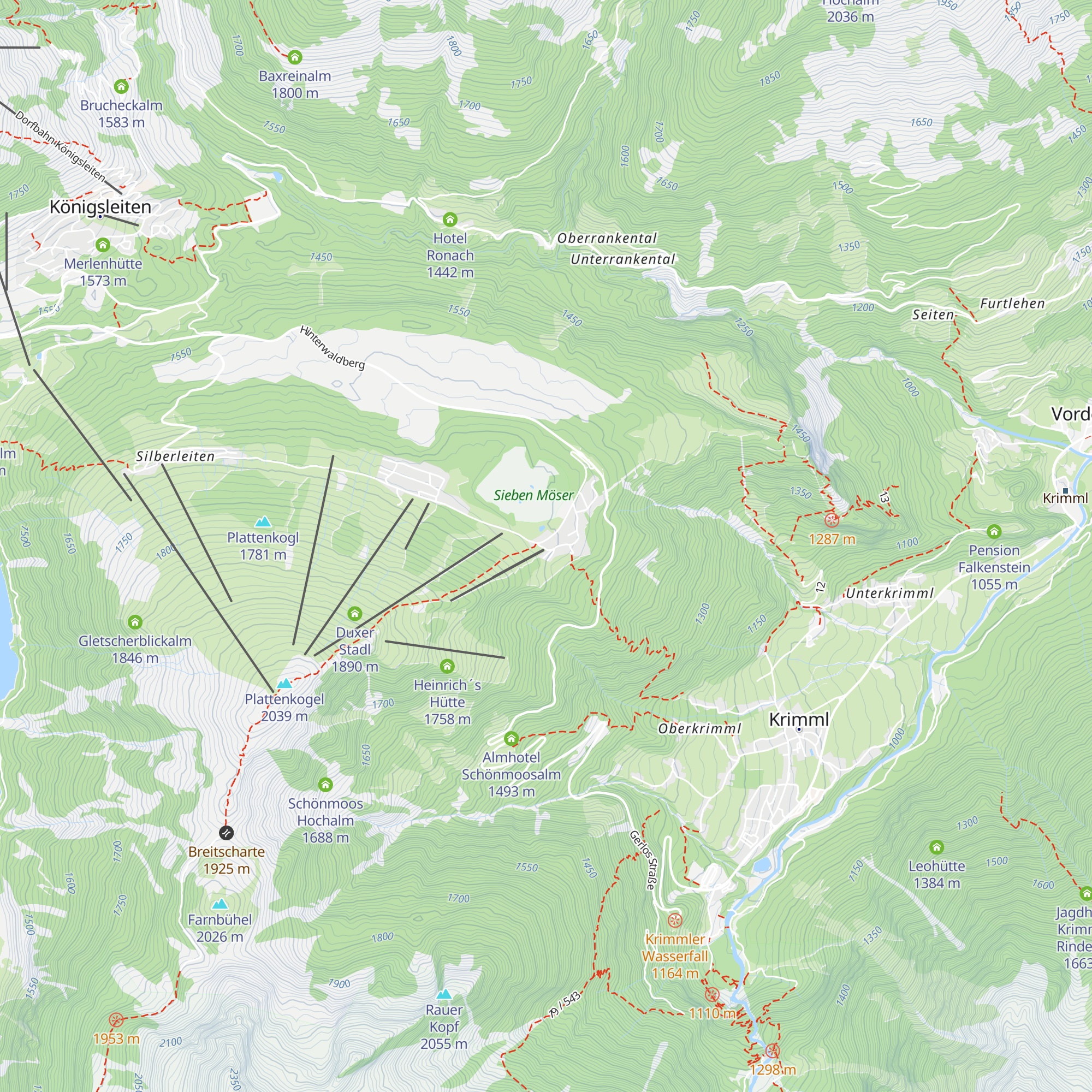 Filzsteinalm map