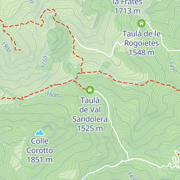 Map of Taulà de Val Sandolera