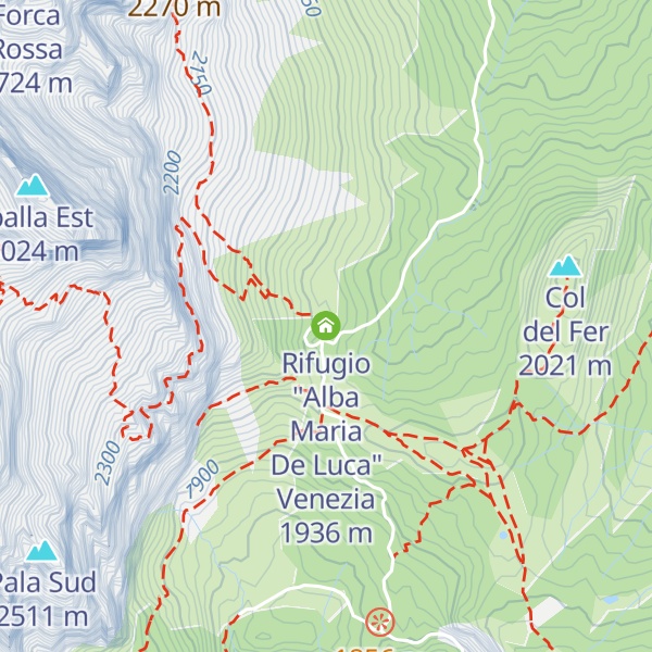 Map of Rifugio "Alba Maria De Luca" Venezia
