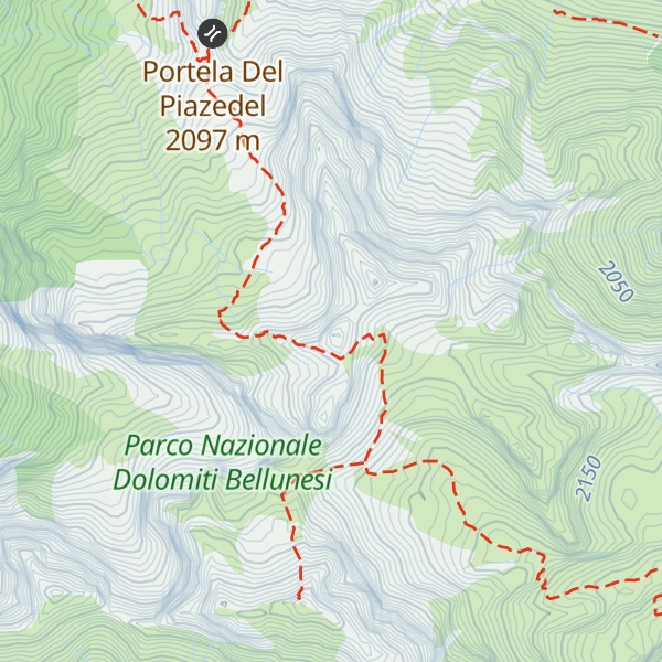 Map of Cima De Zità di Mezzo