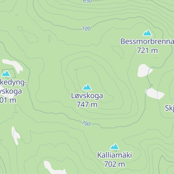 Map of Løvskoga