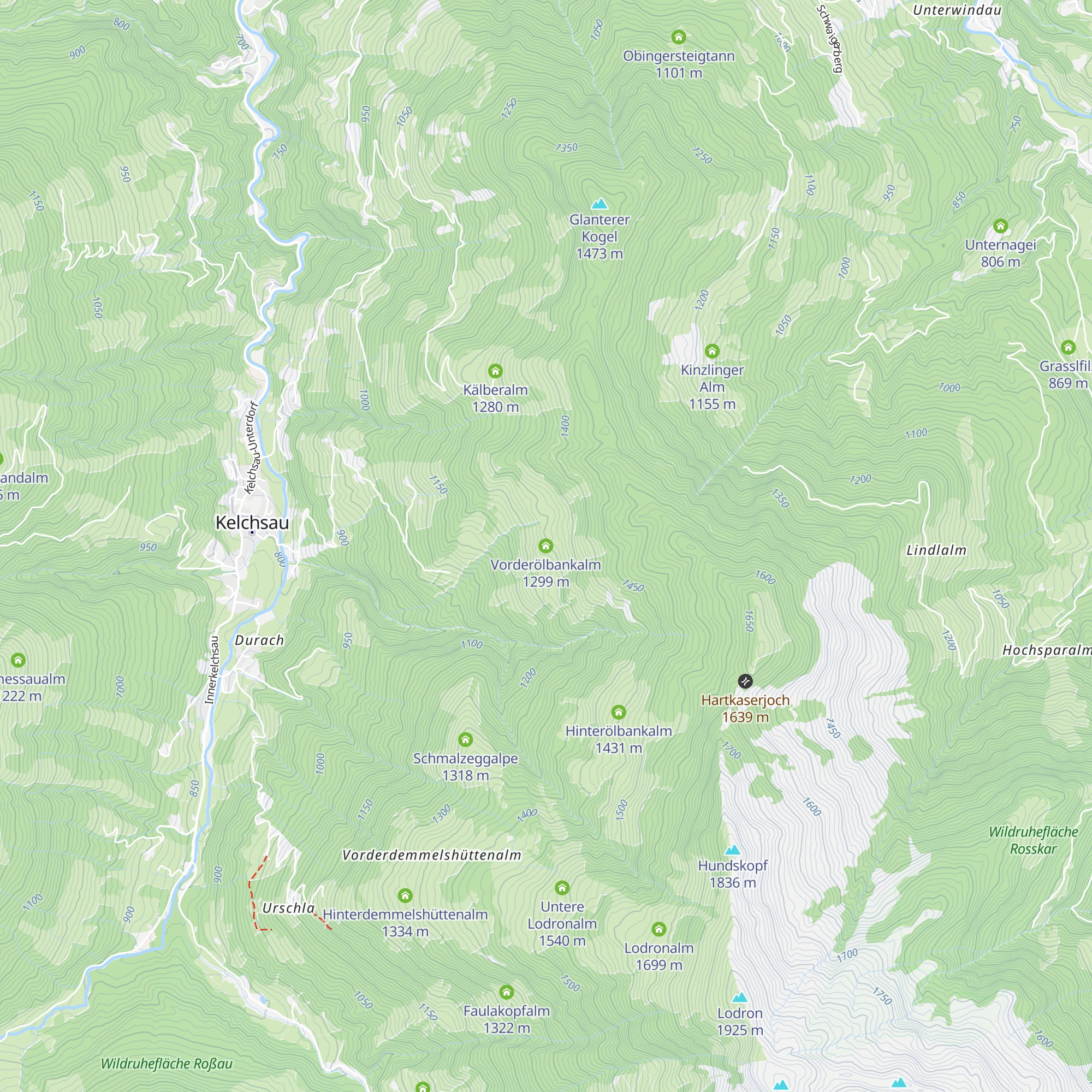 Vorderölbankalm map