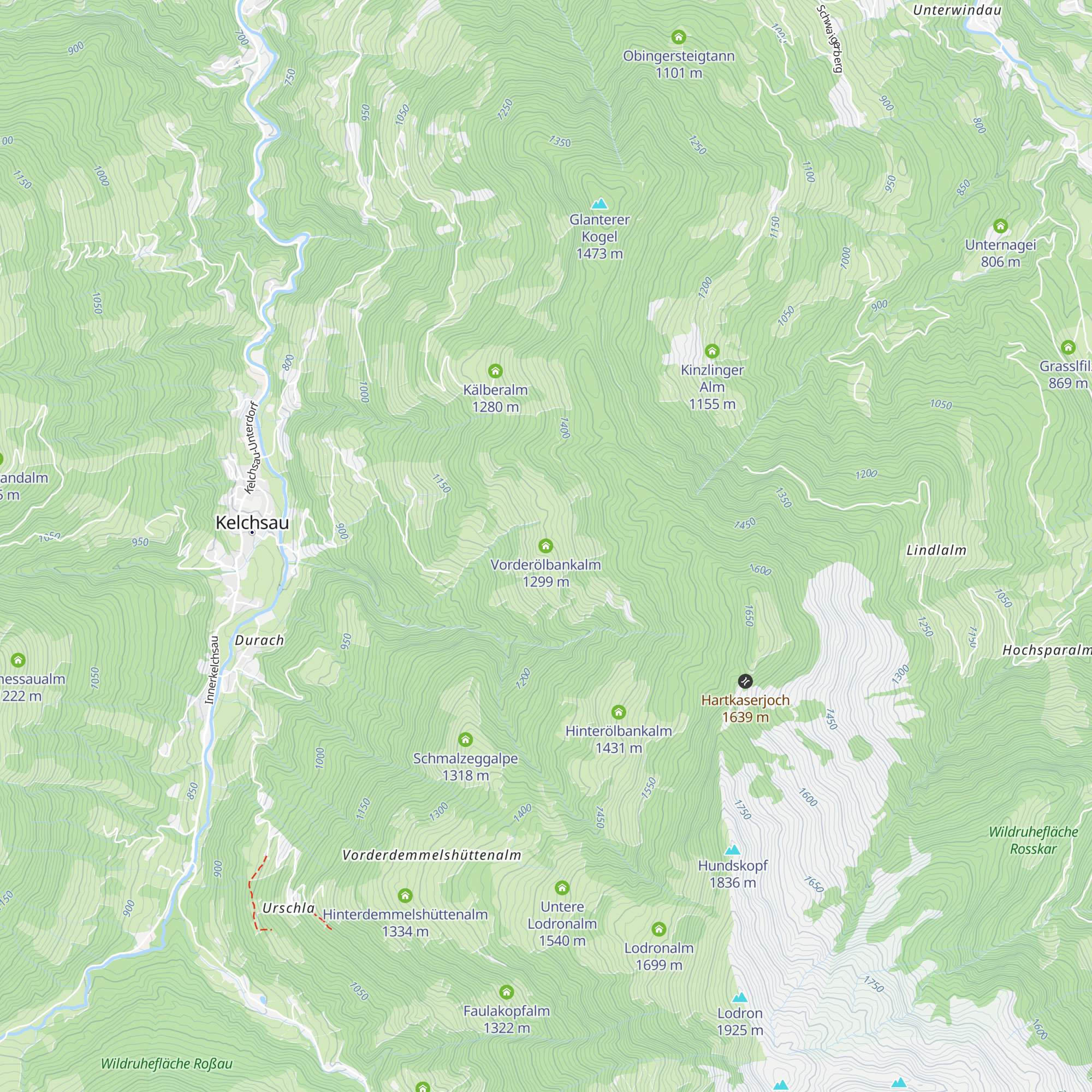 Vorderölbankalm map