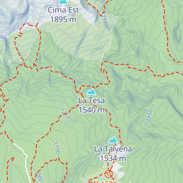 Map of La Tesa