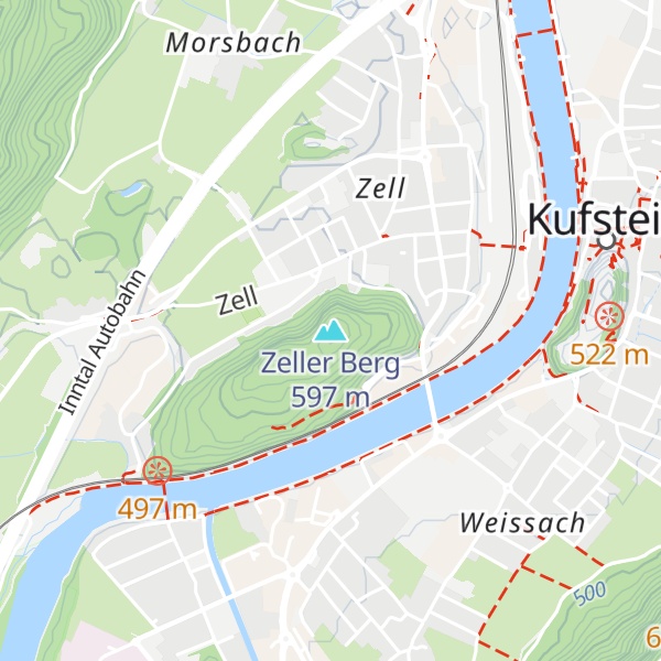 Map of Zeller Berg