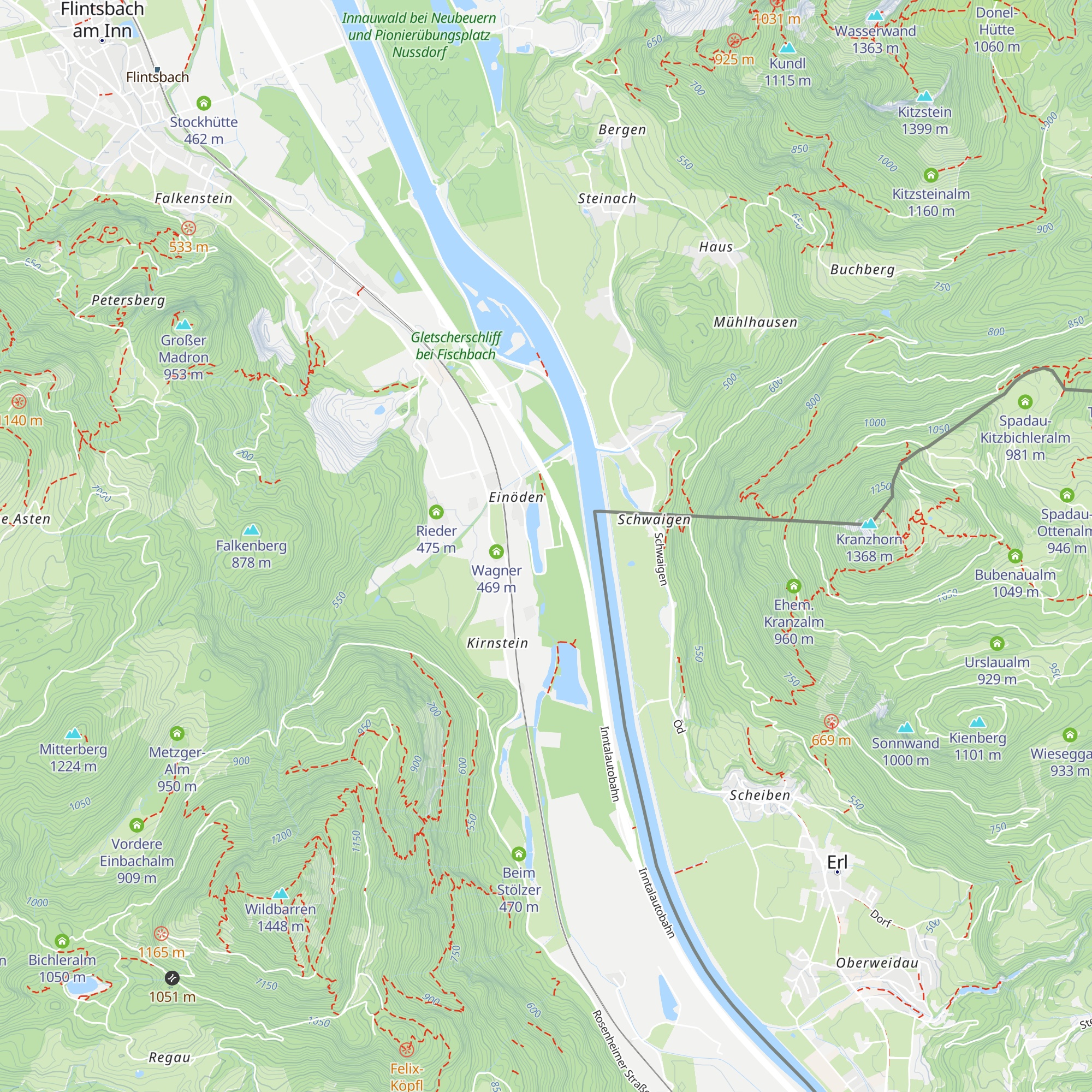 Inntal-Treff map