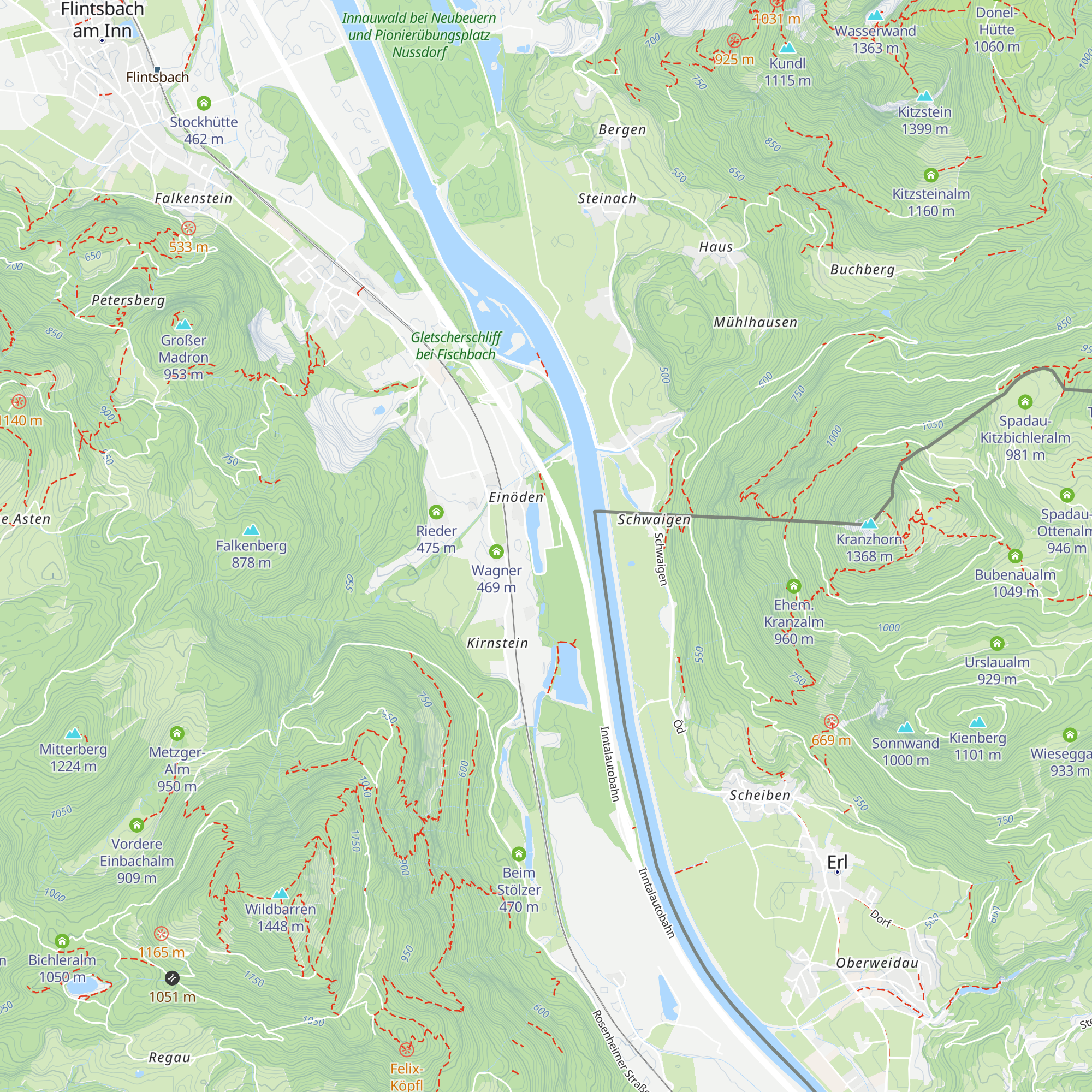 Inntal-Treff map