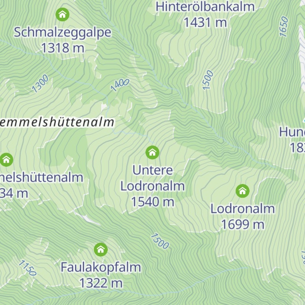 Map of Untere Lodronalm