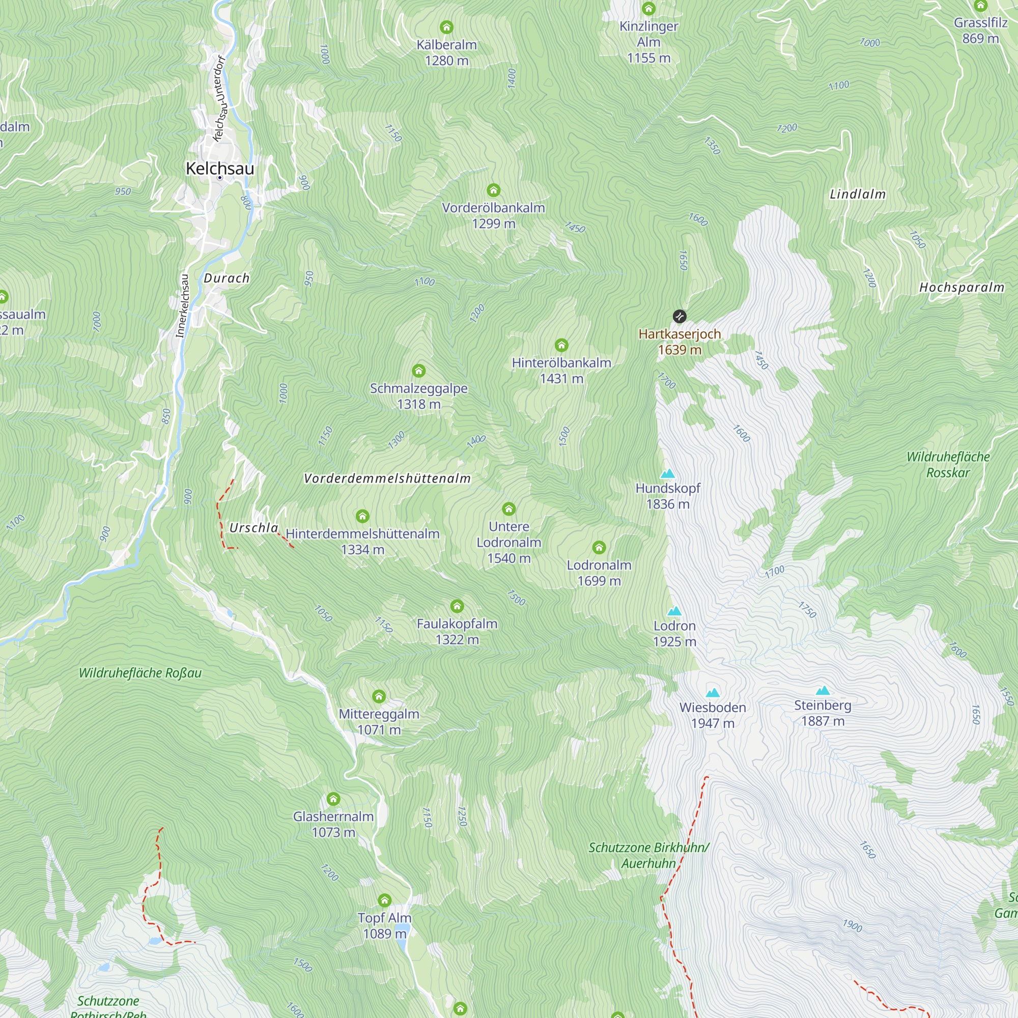 Untere Lodronalm map