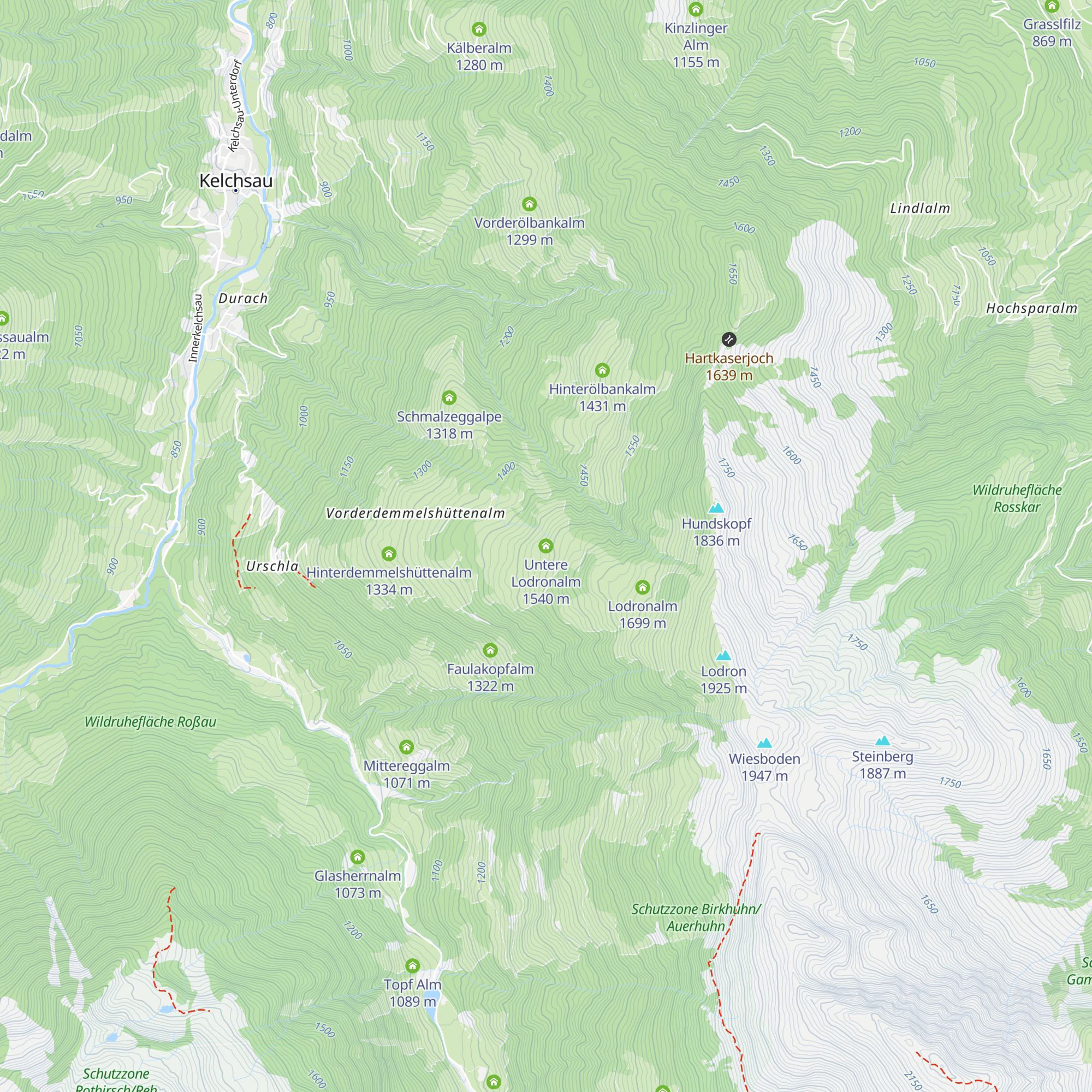 Untere Lodronalm map
