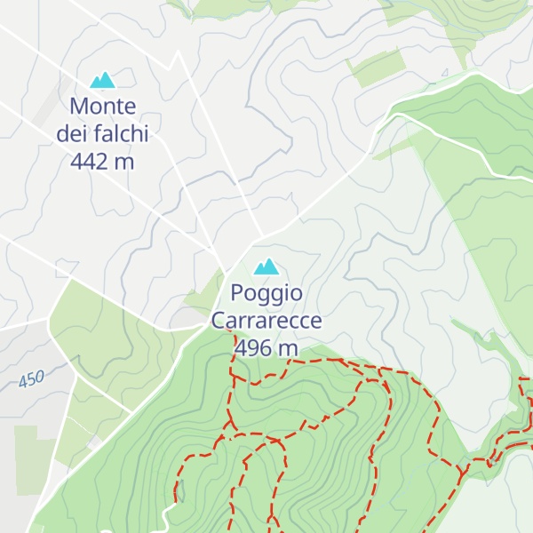 Map of Poggio Carrarecce