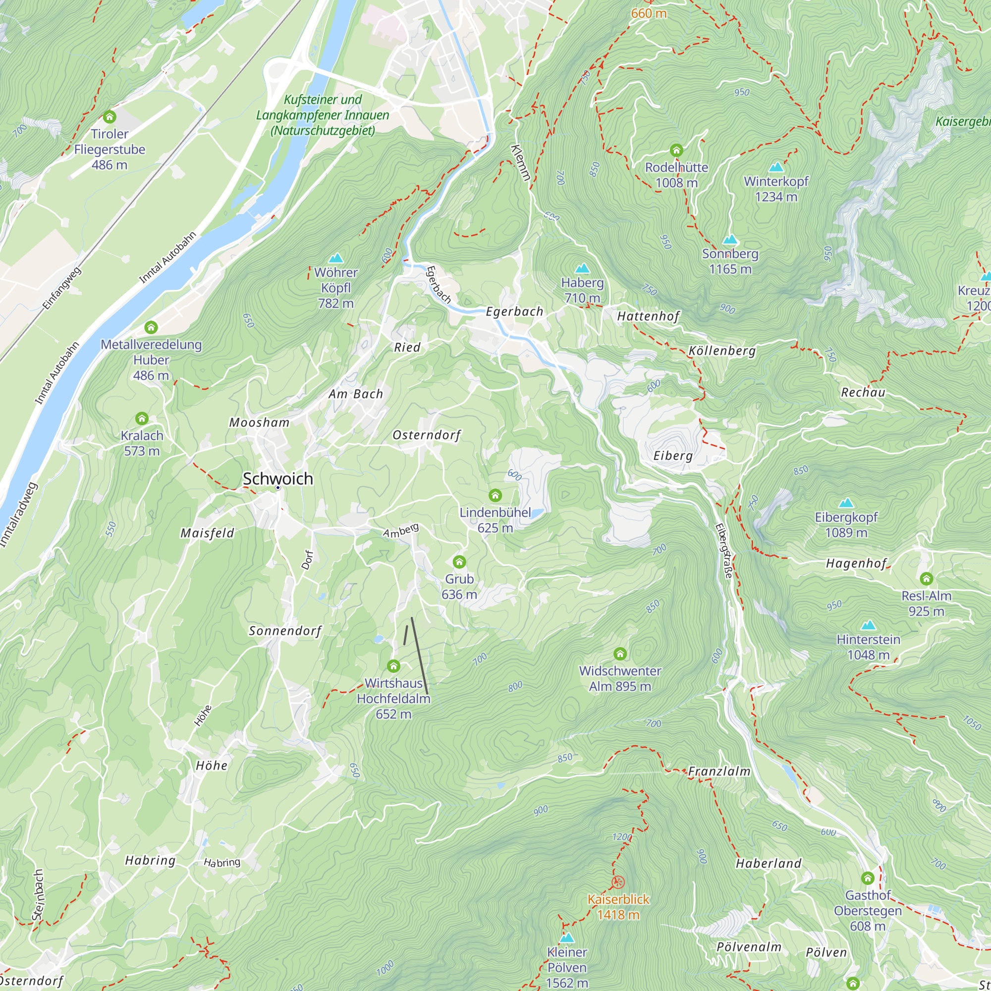 Lindenbühel map