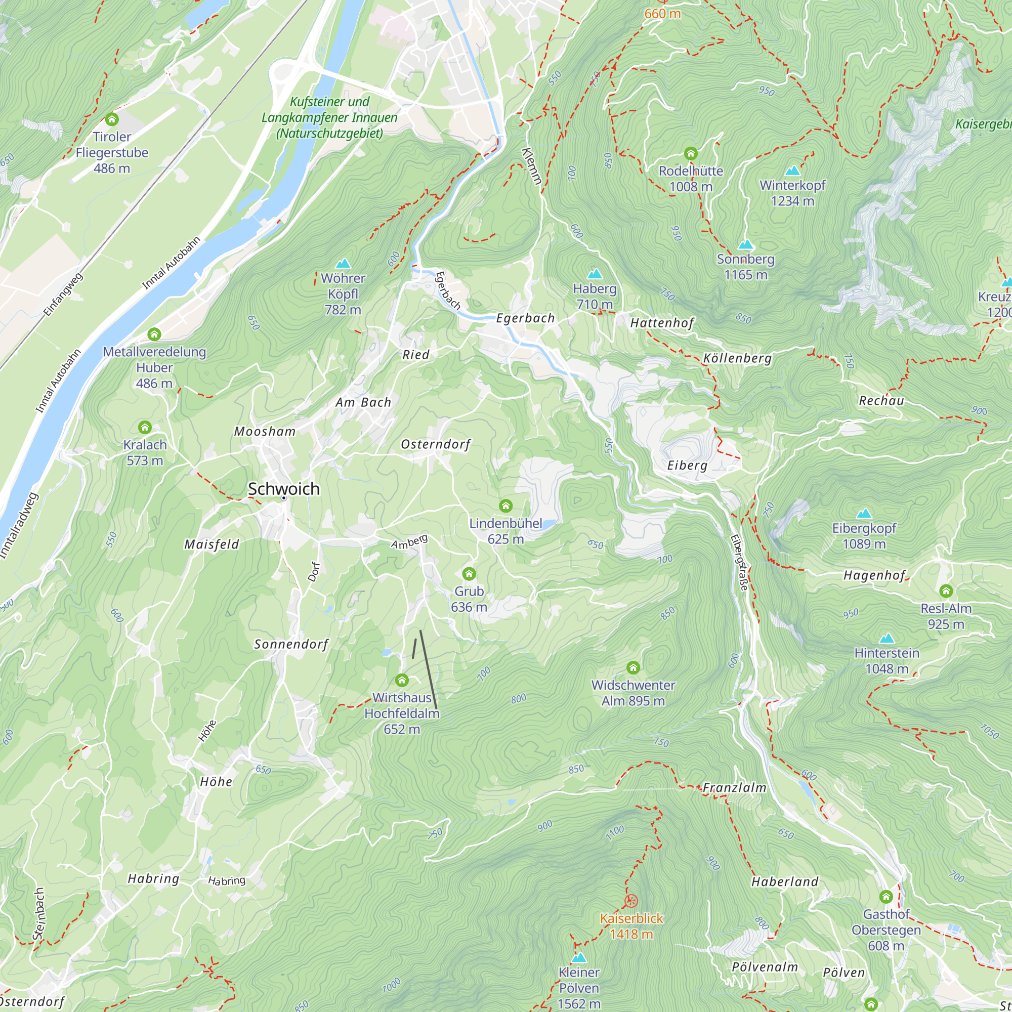 Lindenbühel map