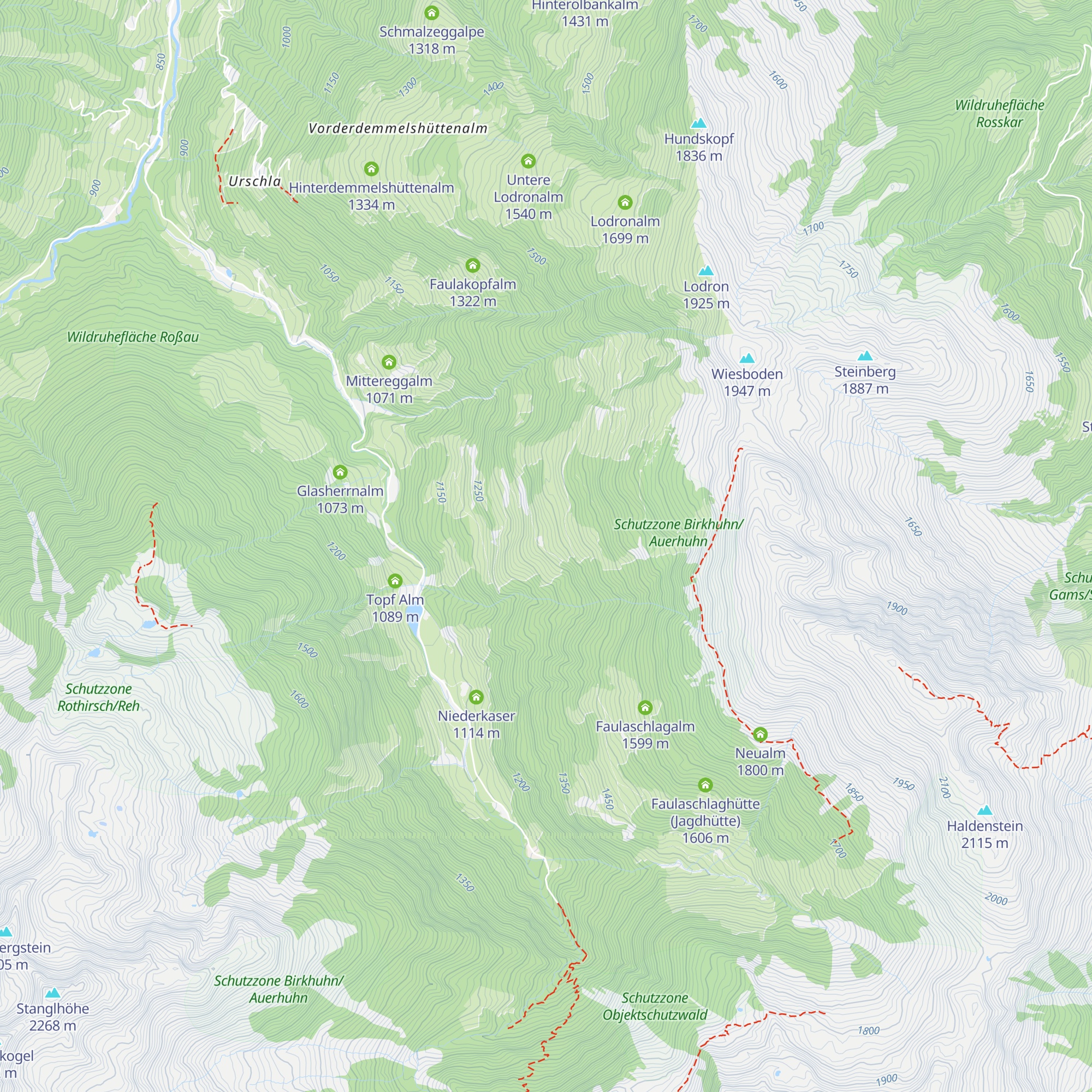 Hocheggalm map