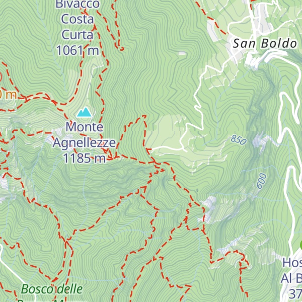 Map of Casera Favalessa