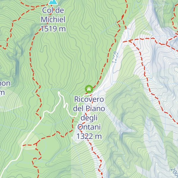 Map of Ricovero del Piano degli Ontani