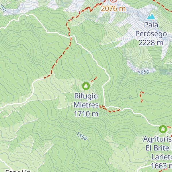 Map of Rifugio Mietres