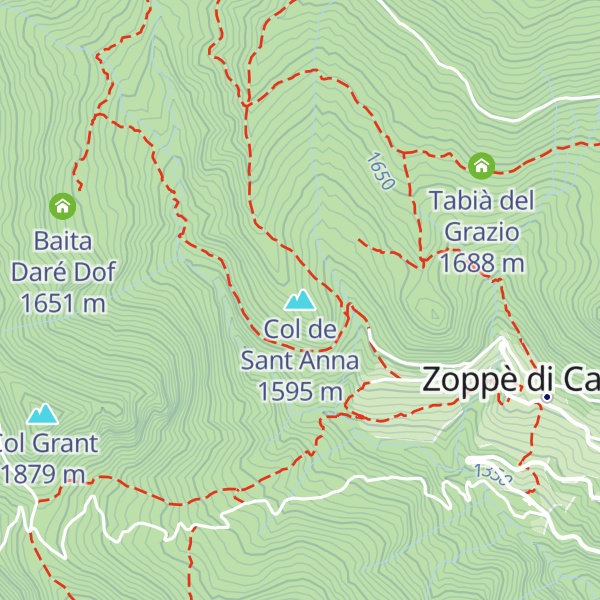 Map of Col de Sant Anna