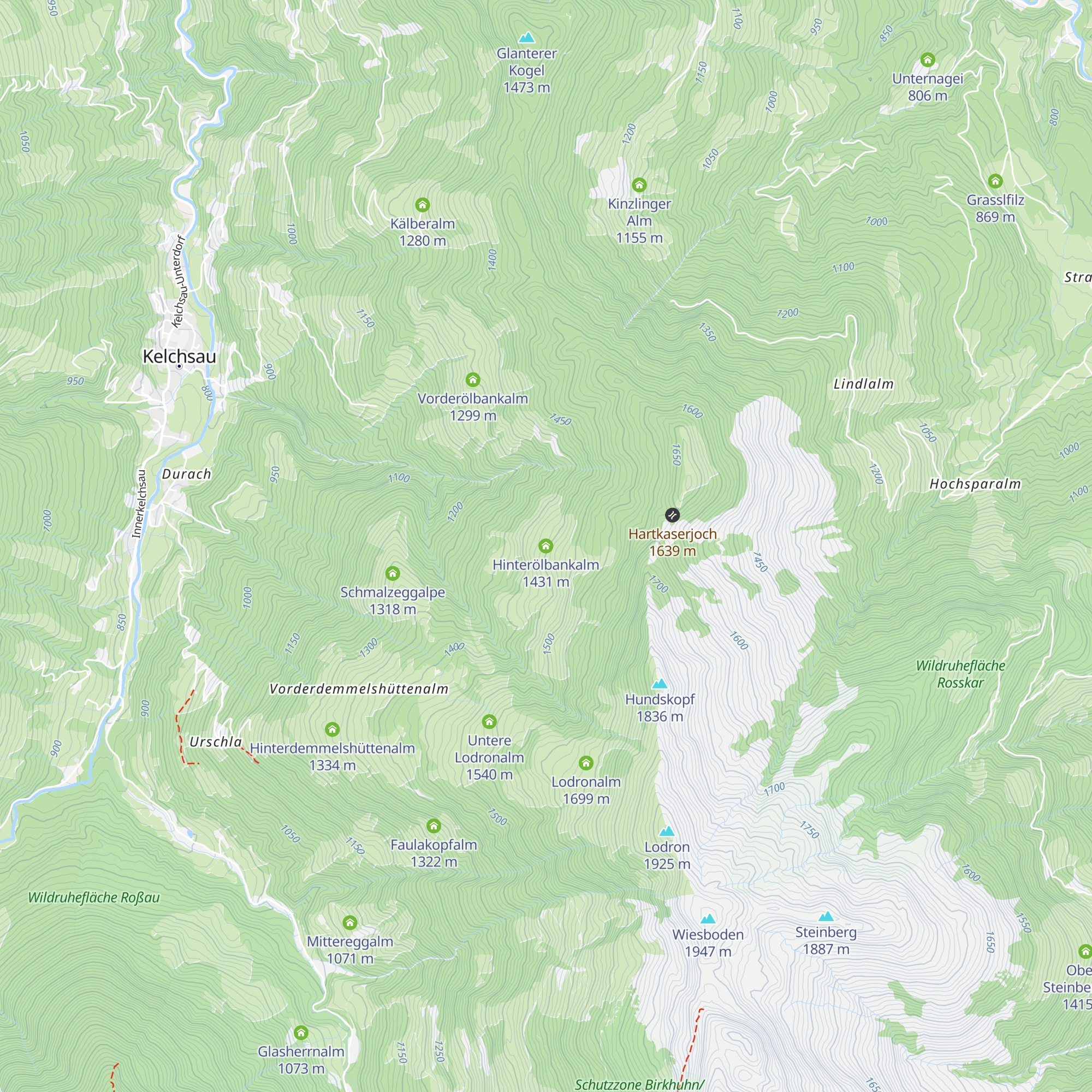 Hinterölbankalm map