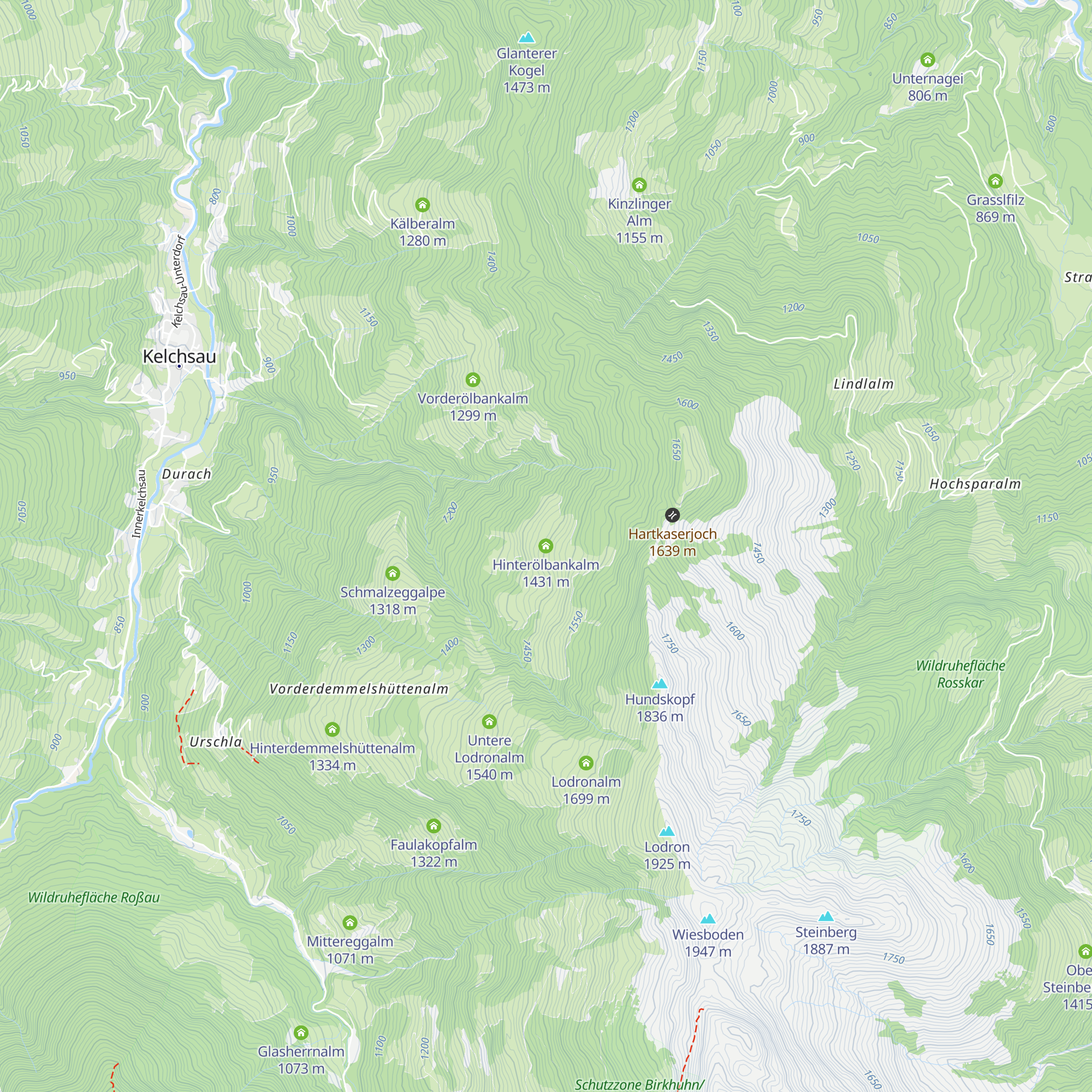 Hinterölbankalm map