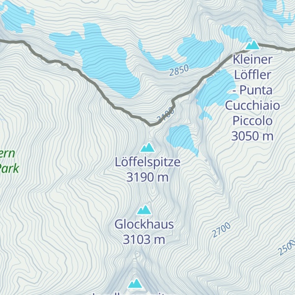 Map of Löffelspitze