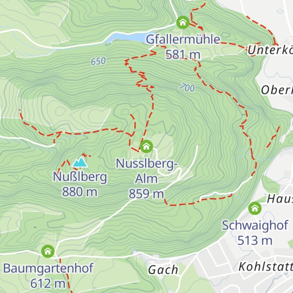 Map of Nusslberg-Alm