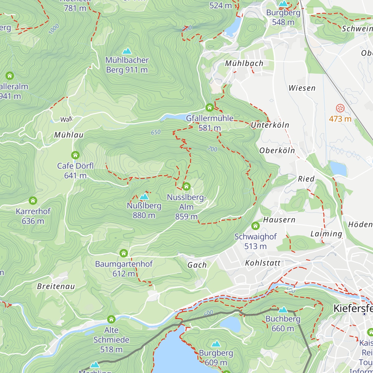 Nusslberg-Alm map