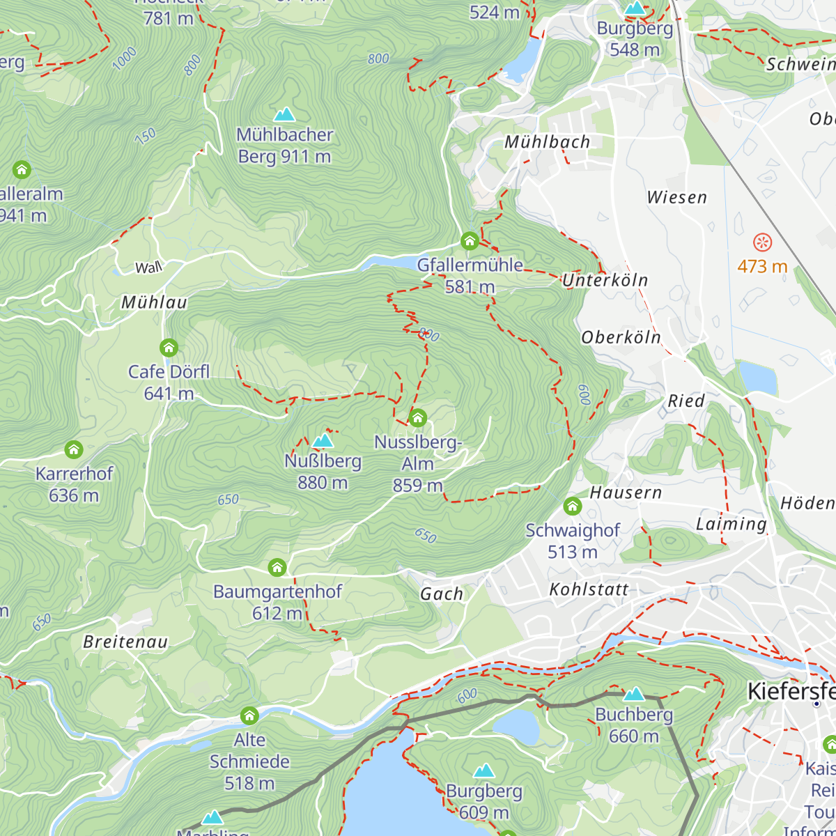 Nusslberg-Alm map
