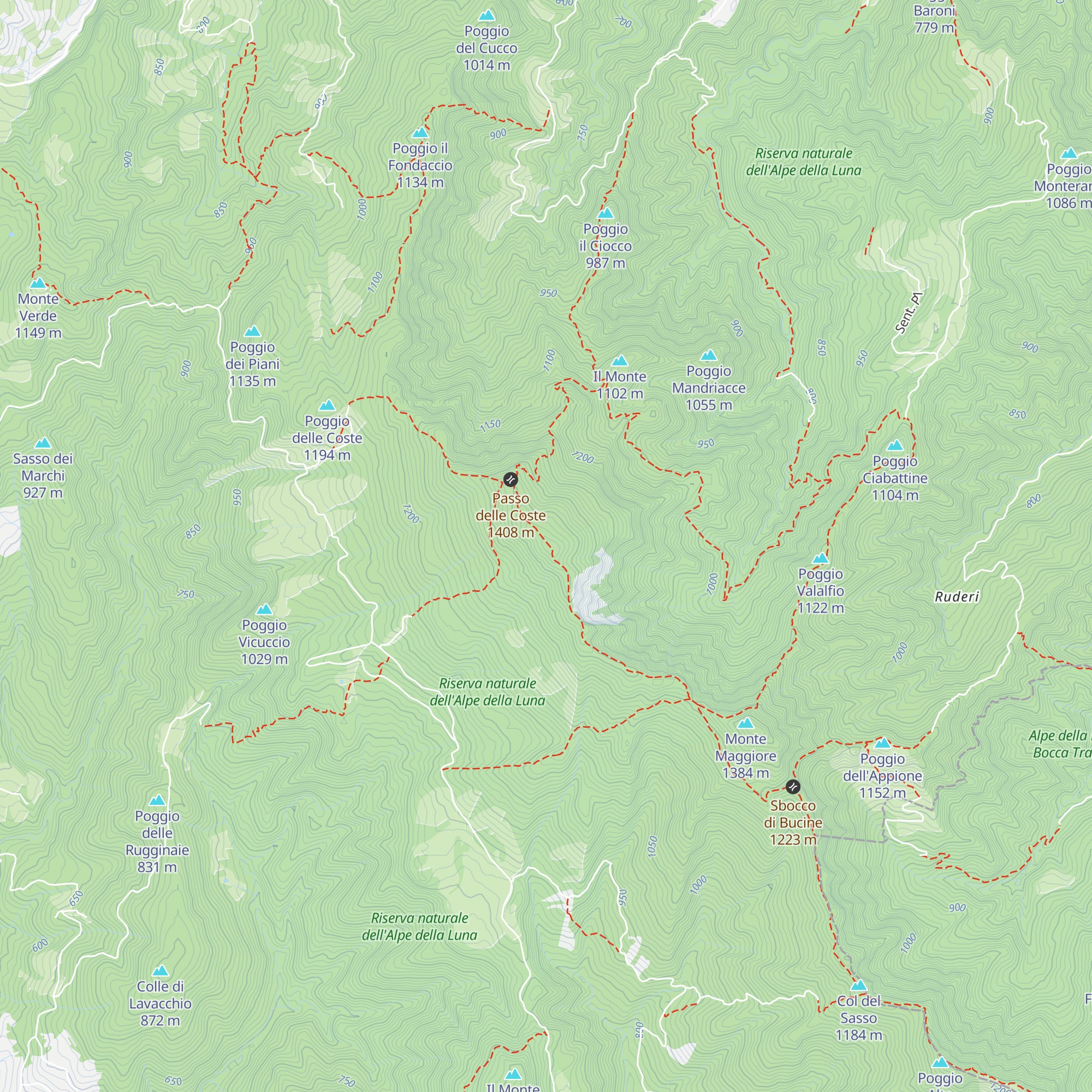 Bivacco Paolo Massi map