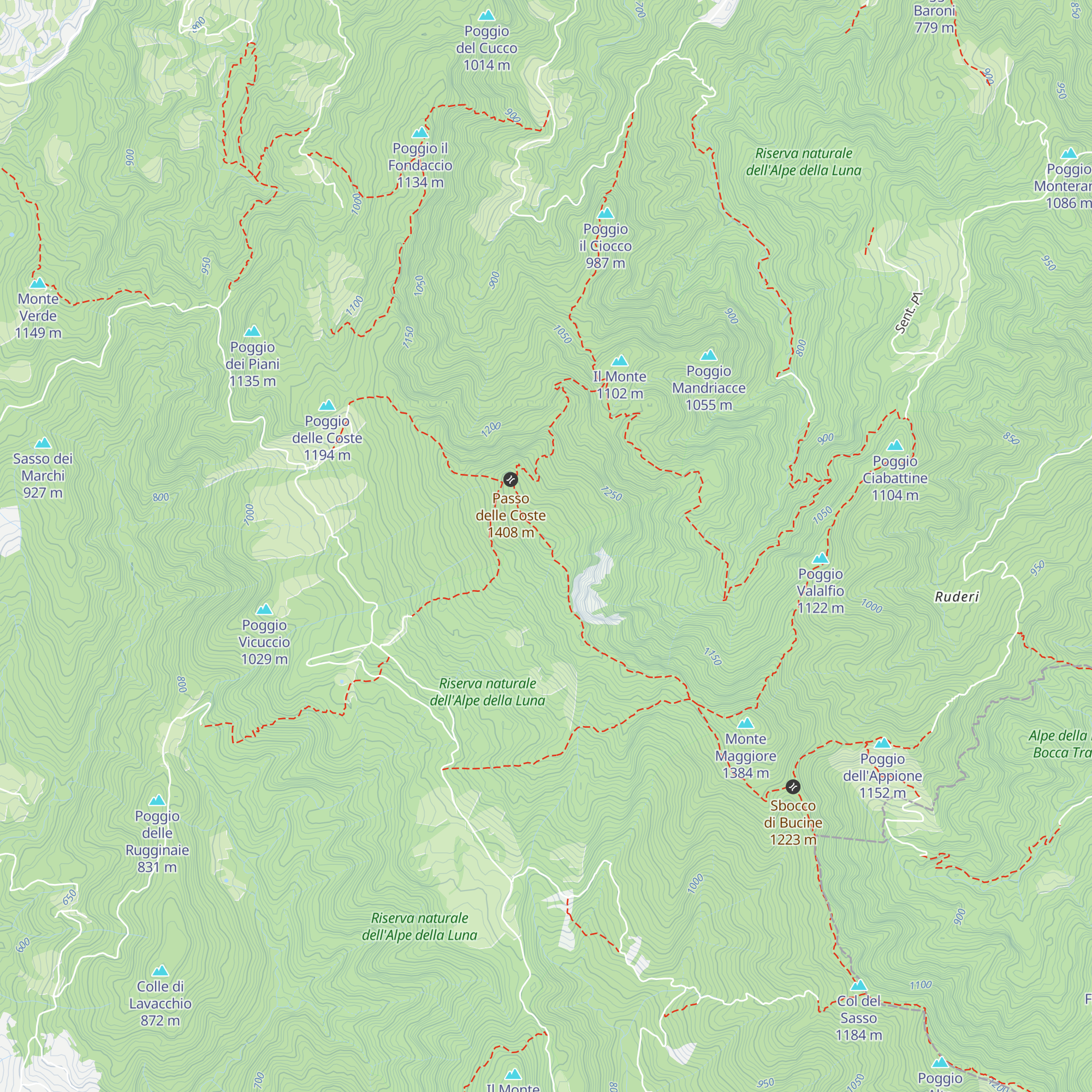Bivacco Paolo Massi map