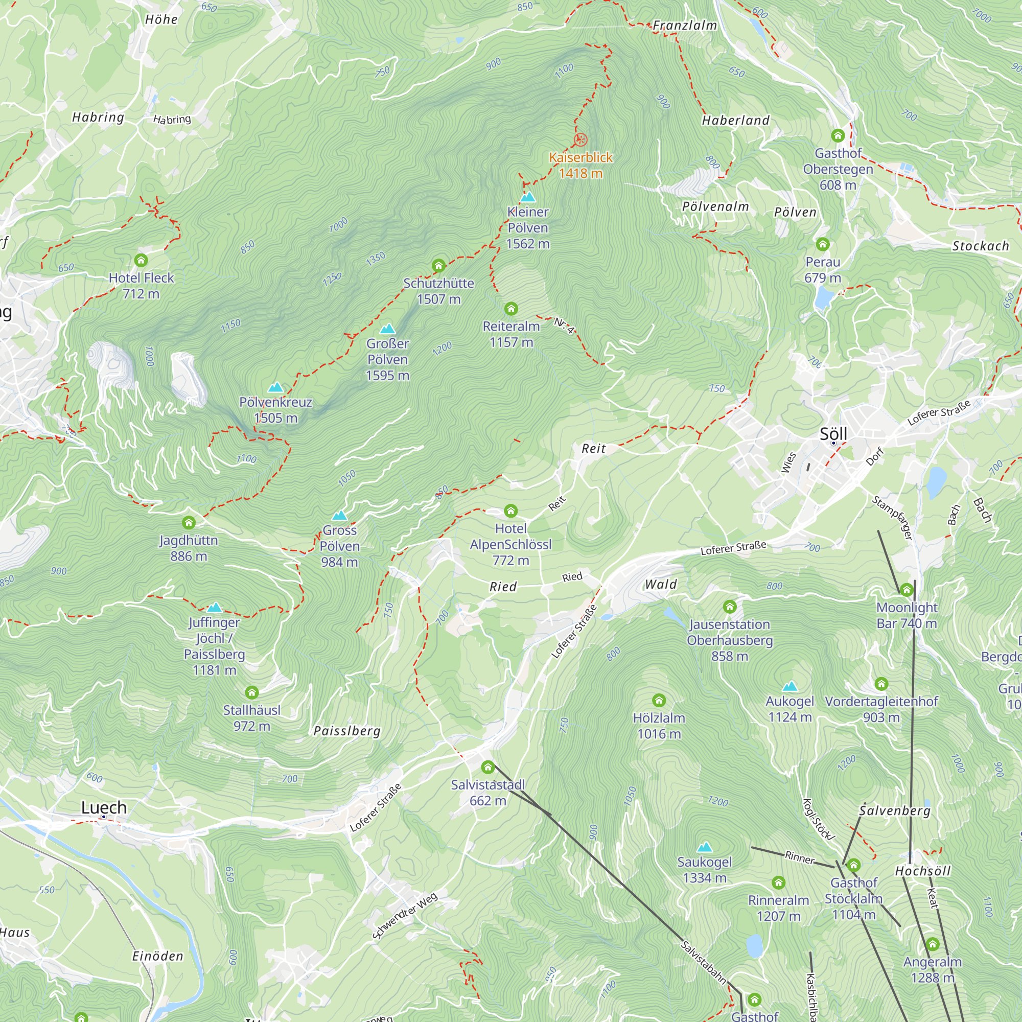 Hotel AlpenSchlössl map