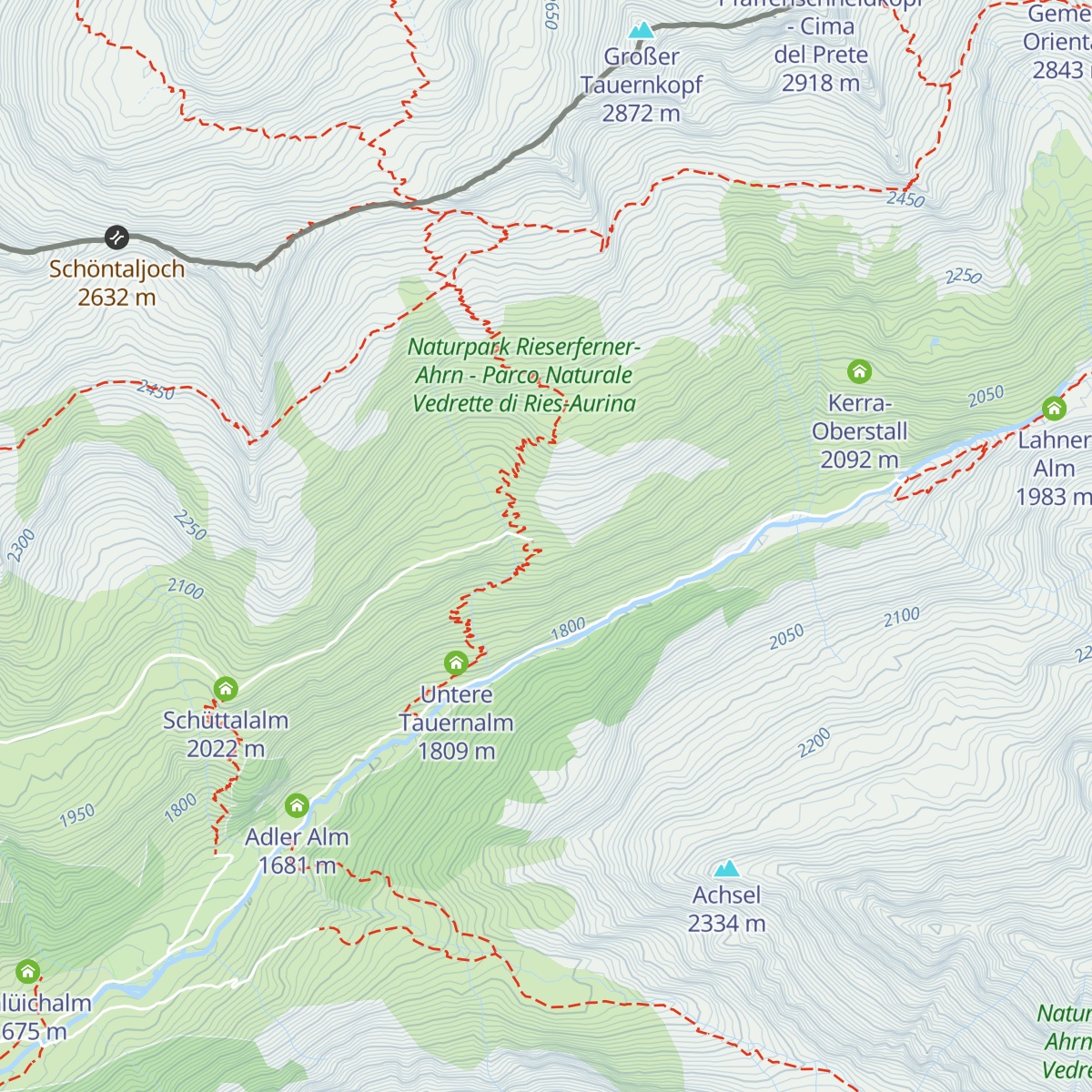 Tauernalm map
