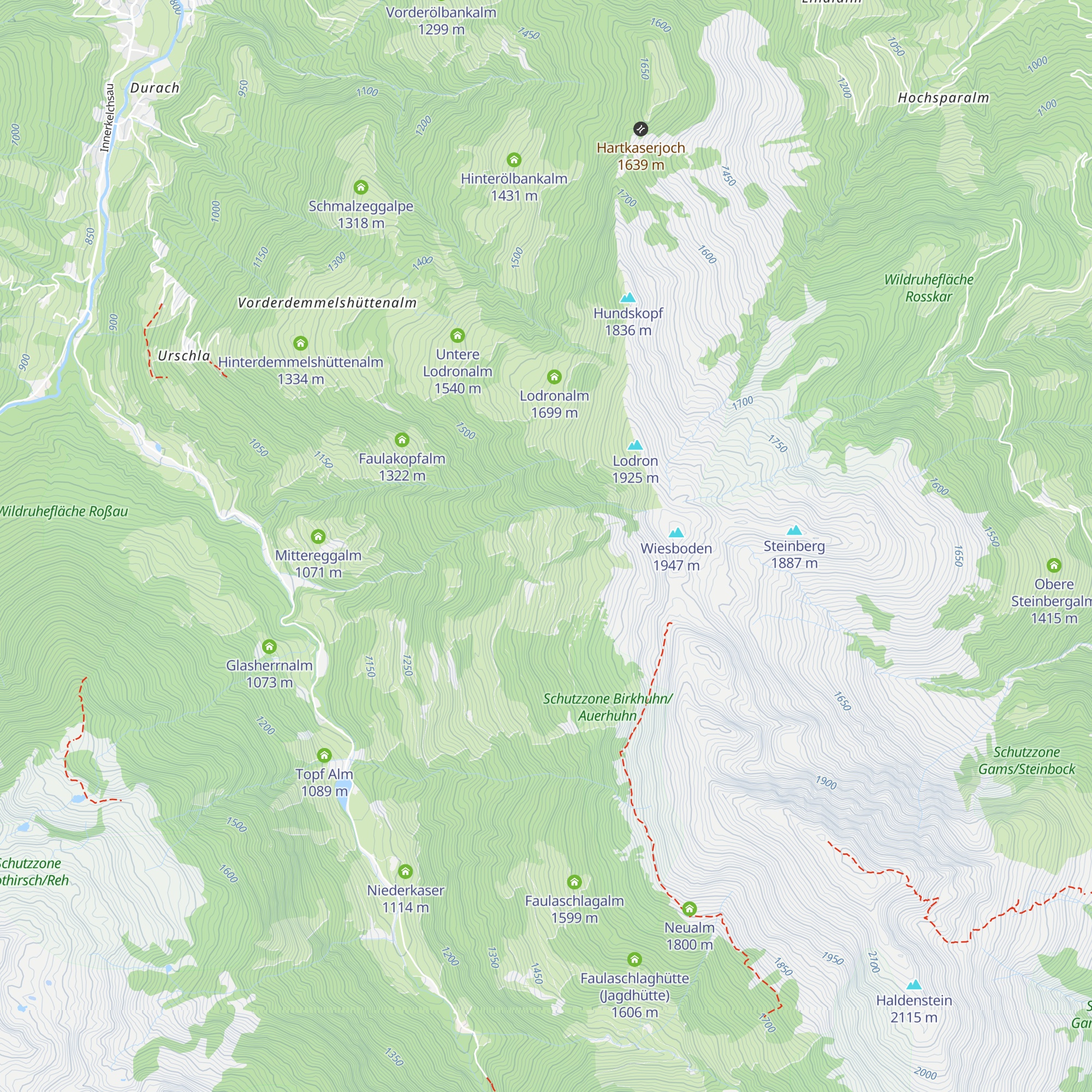 Neue Steinhüttalm map