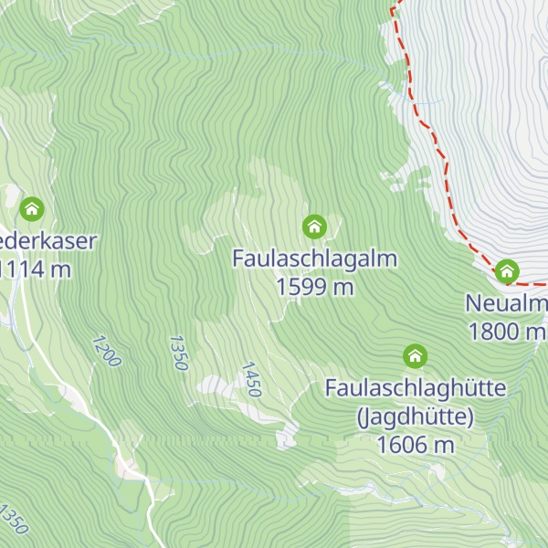 Map of Faulaschlagalm