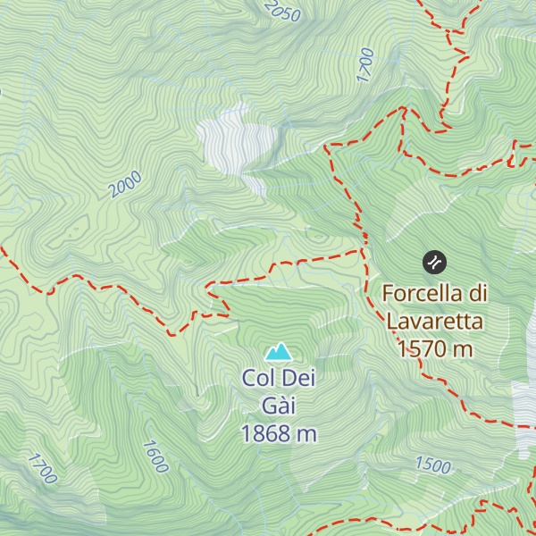 Map of Casera La Varetta