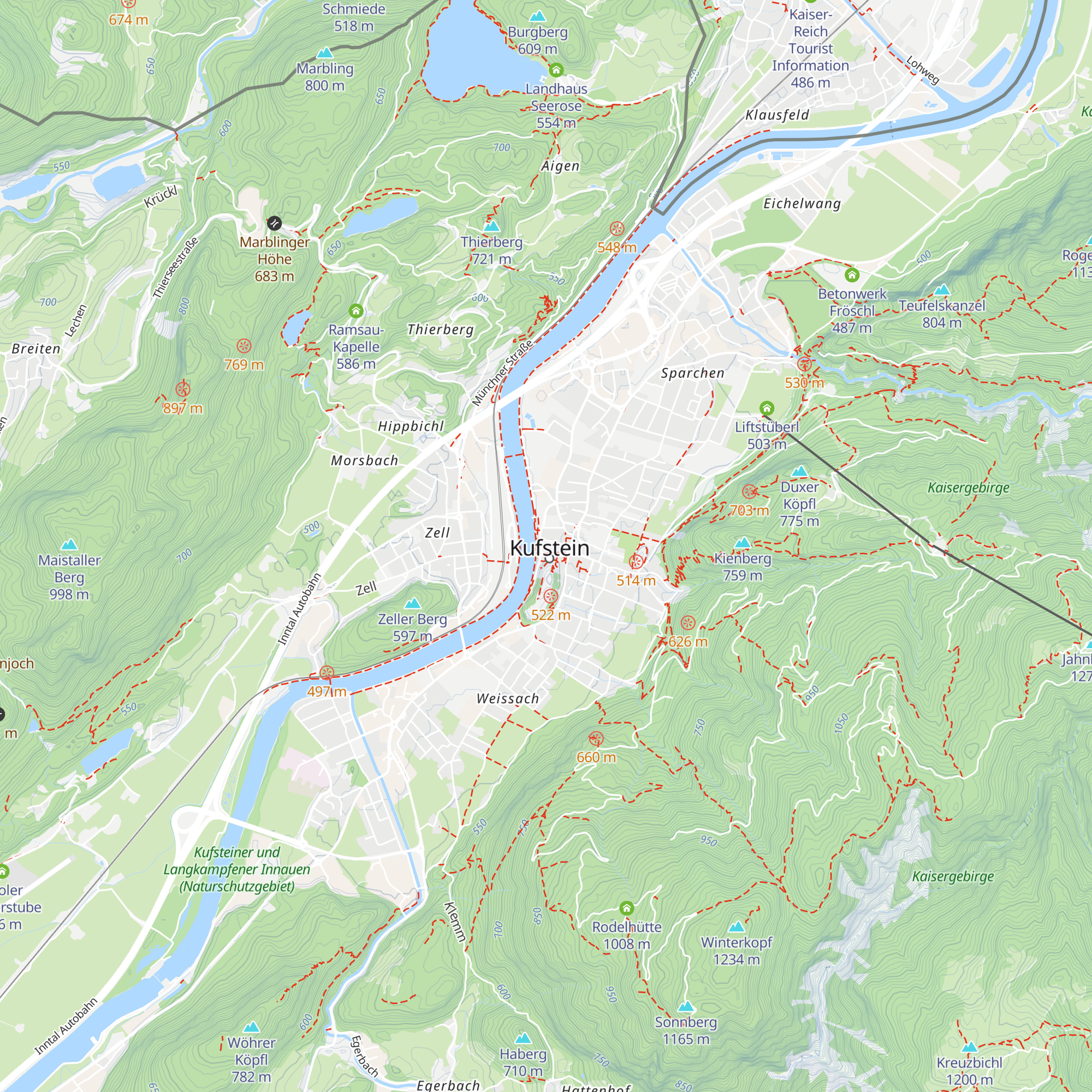 Tourist Information Kufstein map