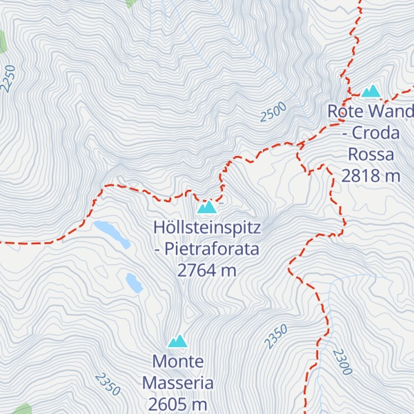 Map of Höllsteinspitz - Pietraforata