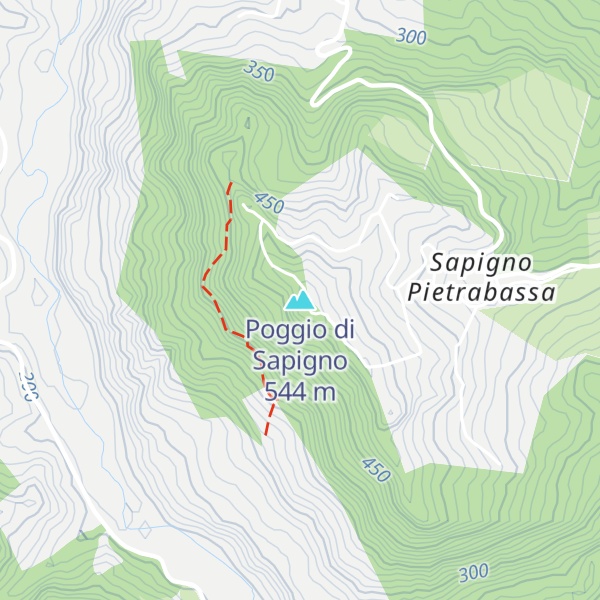 Map of Poggio di Sapigno