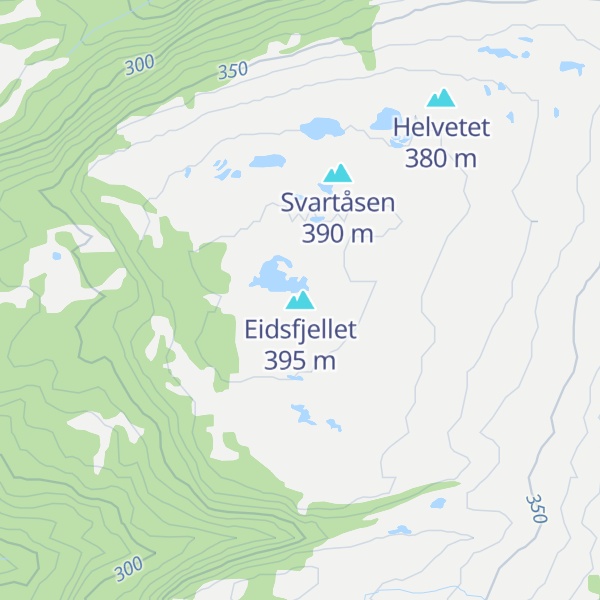 Map of Eidsfjellet