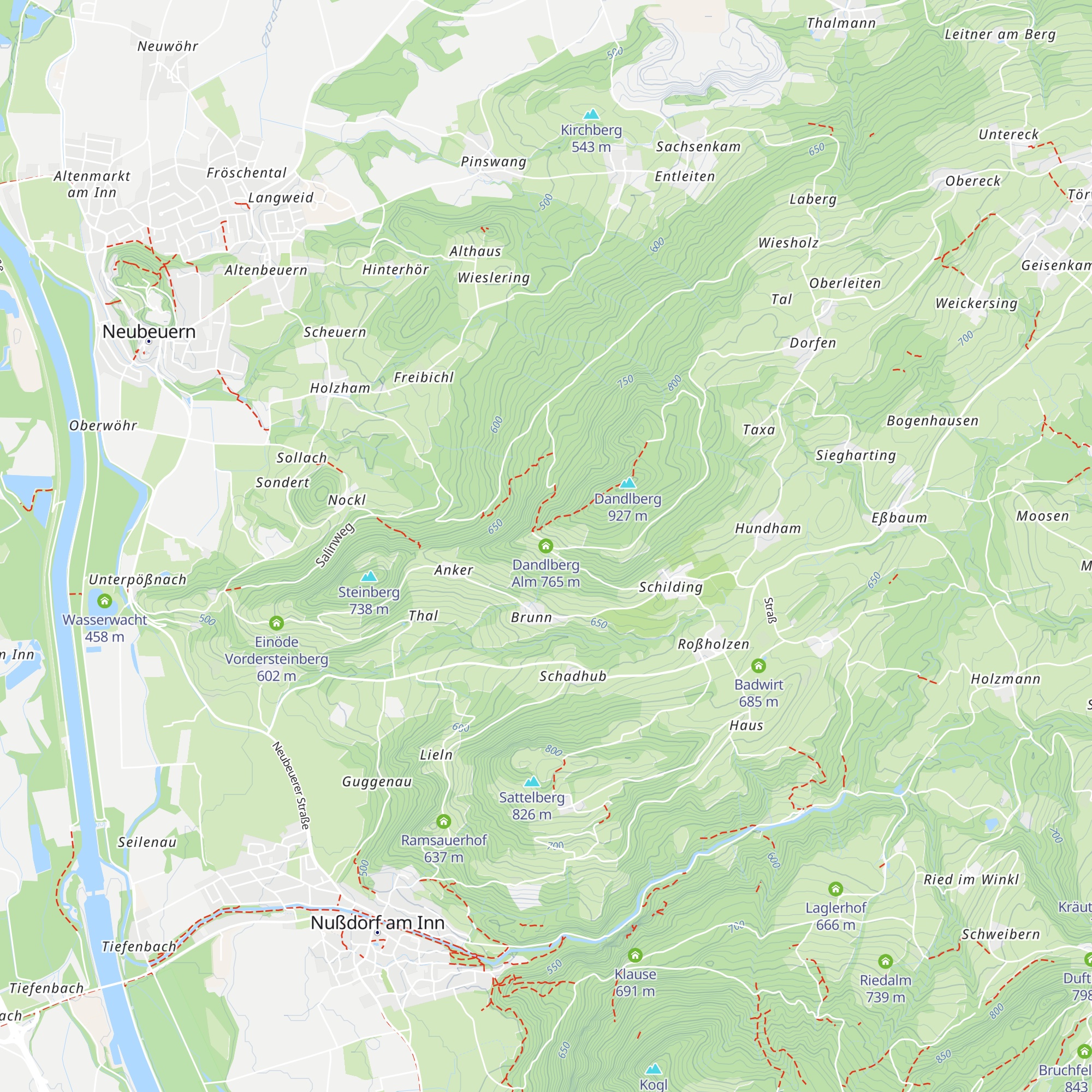 Dandlberg Alm map