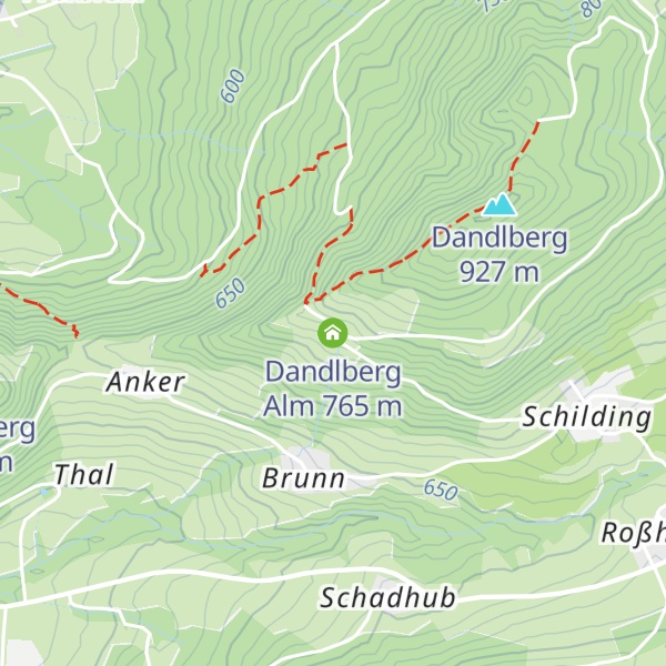 Map of Dandlberg Alm