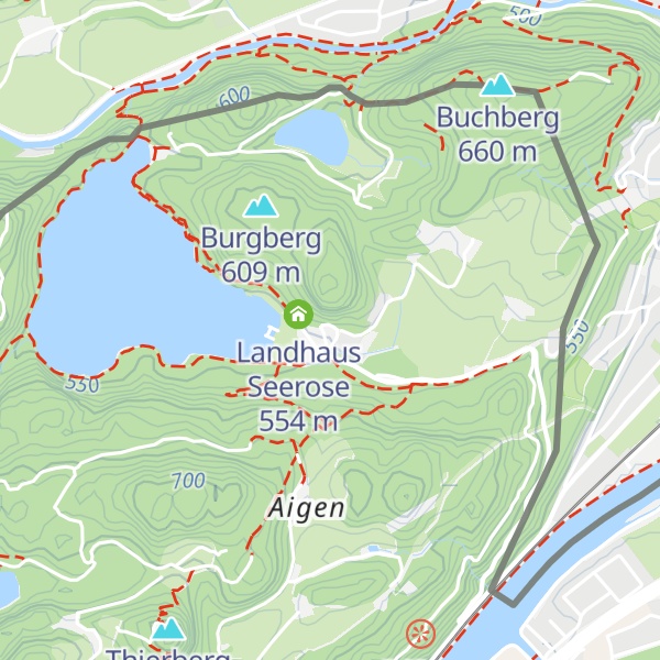 Map of Privatzimmer Hechtsee