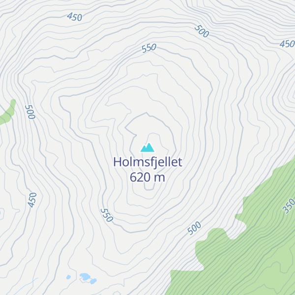 Map of Holmsfjellet