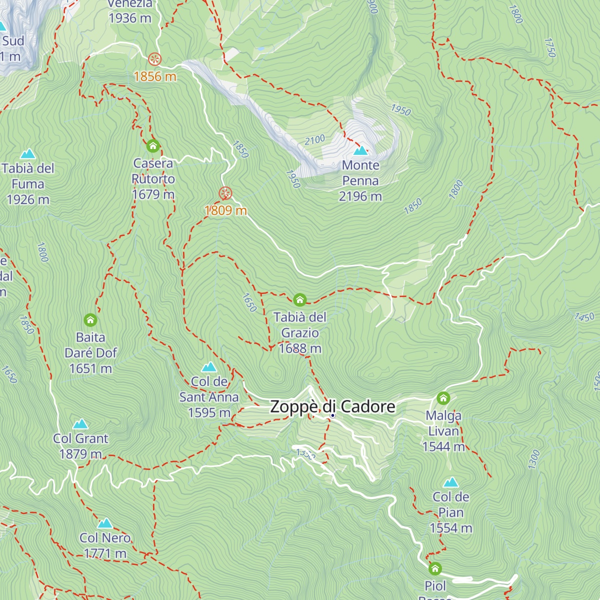 Tabià del Grazio map