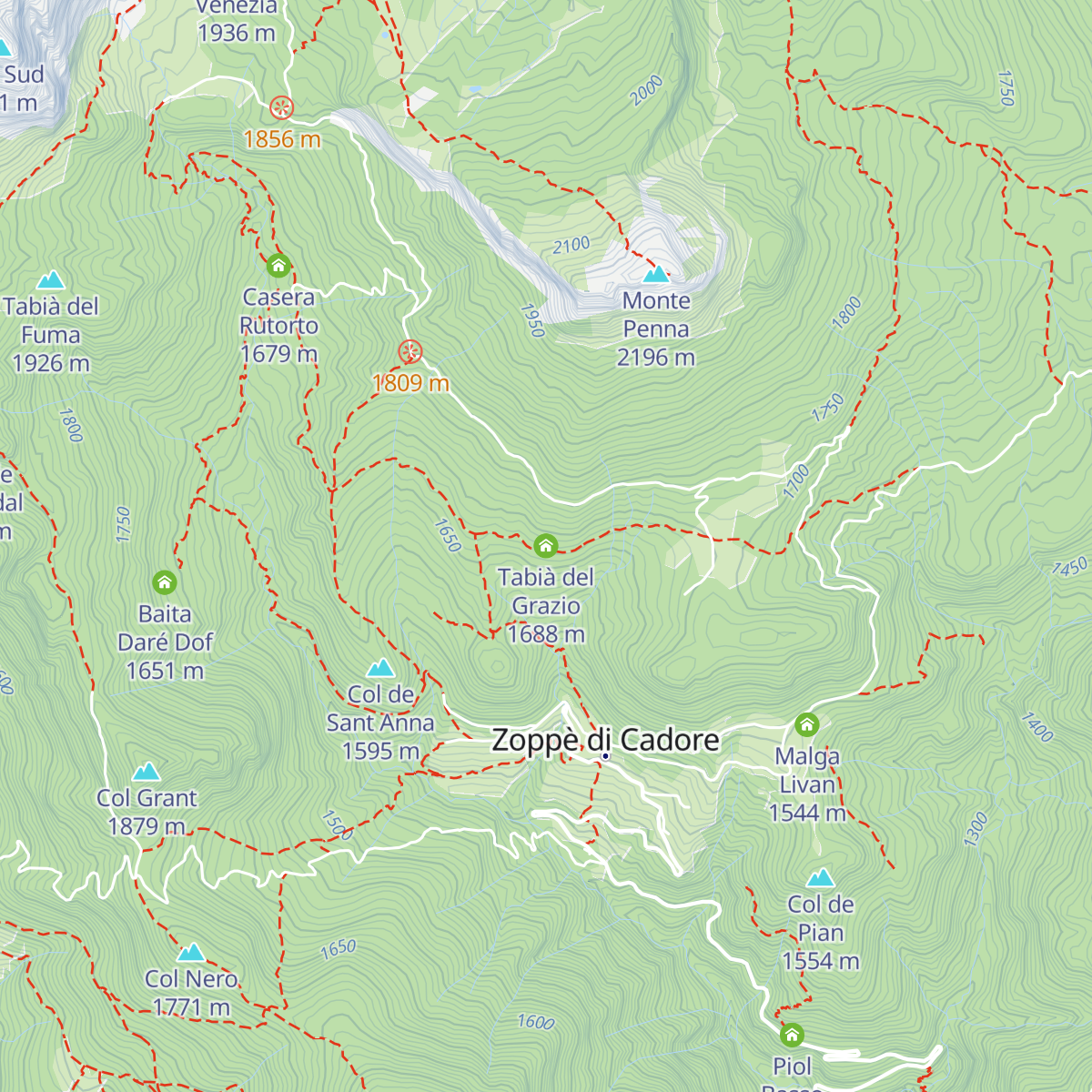 Tabià del Grazio map