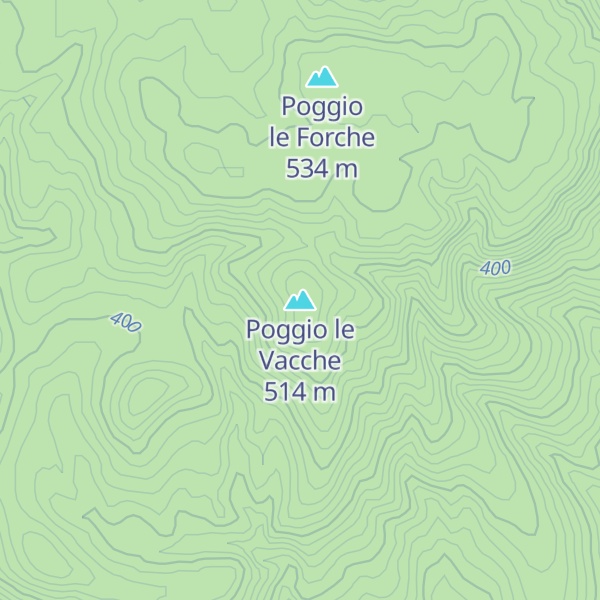 Map of Poggio le Vacche